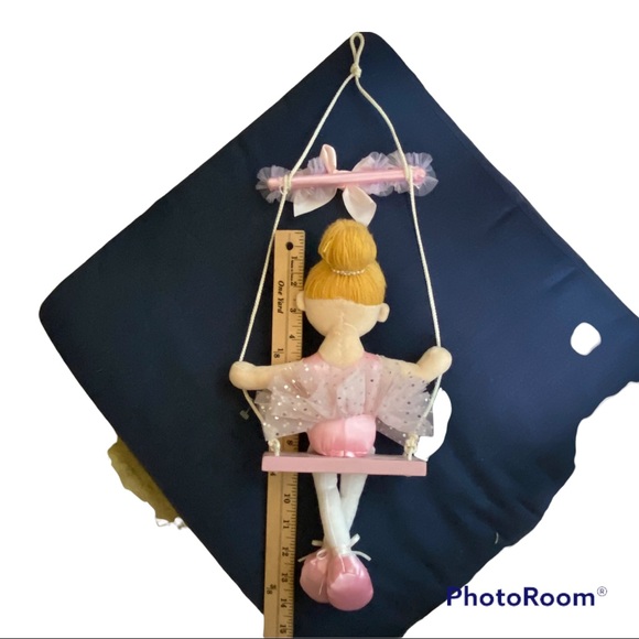 RUSS Doll Ballerina Plush Pink Doll On Swing - Picture 7 of 7